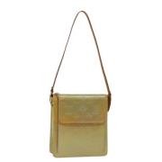 Pre-owned Leather clutches Louis Vuitton Vintage , Beige , Dames