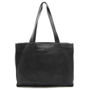 Pre-owned Leather totes Chanel Vintage , Black , Dames