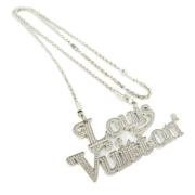 Pre-owned Metal necklaces Louis Vuitton Vintage , Gray , Dames