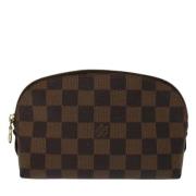 Pre-owned Canvas clutches Louis Vuitton Vintage , Brown , Dames