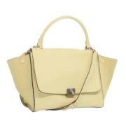 Pre-owned Leather celine-bags Celine Vintage , Beige , Dames