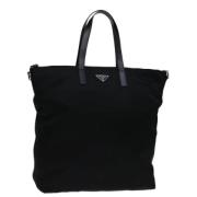 Pre-owned Nylon shoulder-bags Prada Vintage , Black , Dames