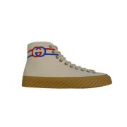 Interlock G High-Top Sneakers Gucci , Beige , Heren