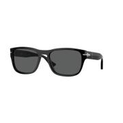 Zwarte Donkergrijze Zonnebril Model Po3341S Persol , Black , Heren