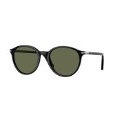 Gepolariseerde Groene Zonnebril Persol , Black , Unisex