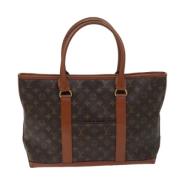 Pre-owned Canvas totes Louis Vuitton Vintage , Blue , Dames