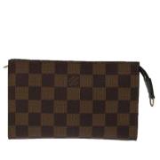 Pre-owned Canvas clutches Louis Vuitton Vintage , Brown , Dames