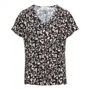 V-Hals Grafische Top Zwart Multi &Co Woman , Multicolor , Dames