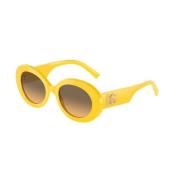 Gele Gradient Zonnebril Dg4448 Dolce & Gabbana , Yellow , Dames