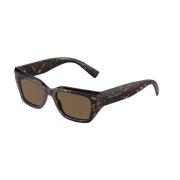 Bruin Donker Frame Zonnebril Dolce & Gabbana , Brown , Unisex