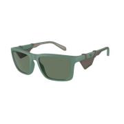 Groen Frame Donkergroene Lenzen Zonnebril Emporio Armani , Green , Her...