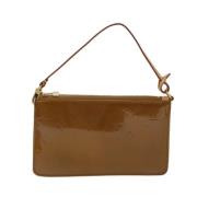 Pre-owned Leather clutches Louis Vuitton Vintage , Green , Dames