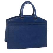 Pre-owned Leather handbags Louis Vuitton Vintage , Blue , Dames