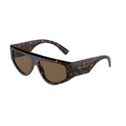 Bruin Donker Frame Zonnebril Carey Stijl Dolce & Gabbana , Brown , Uni...