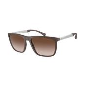 Bruin Verloop Zonnebril Emporio Armani , Brown , Dames