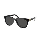 Stijlvolle zonnebril in donkergrijs Miu Miu , Black , Unisex