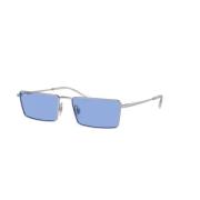 Stijlvol Zilverblauwe Zonnebril Ray-Ban , Gray , Unisex