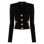 Cardigan Balmain , Black , Dames