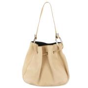 Pre-owned Leather gucci-bags Gucci Vintage , Beige , Dames