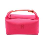 Pre-owned Canvas handbags Hermès Vintage , Pink , Dames