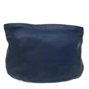 Pre-owned Leather clutches Loewe Pre-owned , Blue , Dames