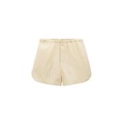 Gestreepte trekkoordshorts Filippa K , Yellow , Dames