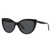 Stijlvolle Cat-Eye Zonnebril Vogue , Black , Dames