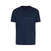 Stijlvol T-shirt voor Mannen Armani Exchange , Blue , Heren