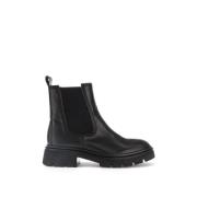 Zwarte Leren Chelsea Boots Gabor , Black , Dames