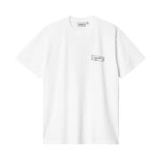 Korte Mouw T-Shirt Carhartt Wip , White , Heren