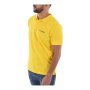 Gele Polo Shirt met Logo Cavalli Class , Yellow , Heren