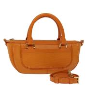 Pre-owned Leather shoulder-bags Louis Vuitton Vintage , Orange , Dames