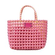 Roze Tas met Vierkant Design Msgm , Pink , Dames