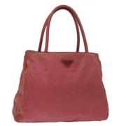 Pre-owned Nylon totes Prada Vintage , Pink , Dames