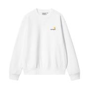 Essentiële Sweatshirt met Lange Mouwen Carhartt Wip , White , Heren