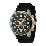 Pro Diver Kwarts Horloge Groene Wijzerplaat Invicta Watches , Gray , H...