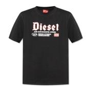 T-shirt 'T-Adjust-K1' Diesel , Black , Heren
