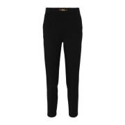 Zwarte Broek Damesmode Elisabetta Franchi , Black , Dames