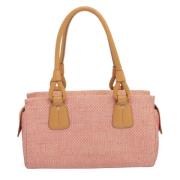 Pre-owned Canvas handbags Burberry Vintage , Pink , Dames