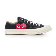 Grote Hart Lage Sneakers Comme des Garçons Play , Black , Heren