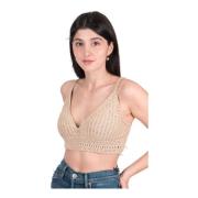 Intricate Gehaakte Bralette Top Vince , Beige , Dames