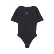 Zwarte Maan Bodysuit Marine Serre , Black , Dames