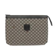 Pre-owned Canvas clutches Celine Vintage , Blue , Dames