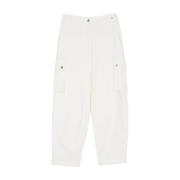 Cargo Geborduurde Katoenen Broek Twinset , White , Dames