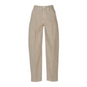 Wortel Model Katoenen Broek Zand Nine In The Morning , Beige , Dames