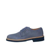 Suede Lace-Up Shoe Exton , Blue , Heren