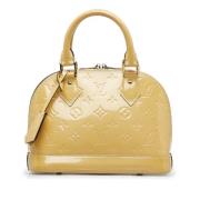 Pre-owned Leather handbags Louis Vuitton Vintage , Yellow , Dames