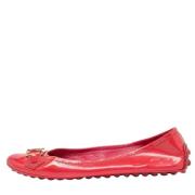 Pre-owned Leather flats Louis Vuitton Vintage , Pink , Dames