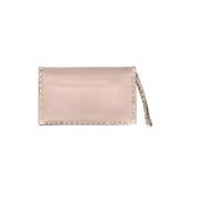 Pre-owned Leather clutches Valentino Vintage , Pink , Dames