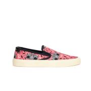 Canvas Slip-On met Radio Print Saint Laurent , Multicolor , Dames